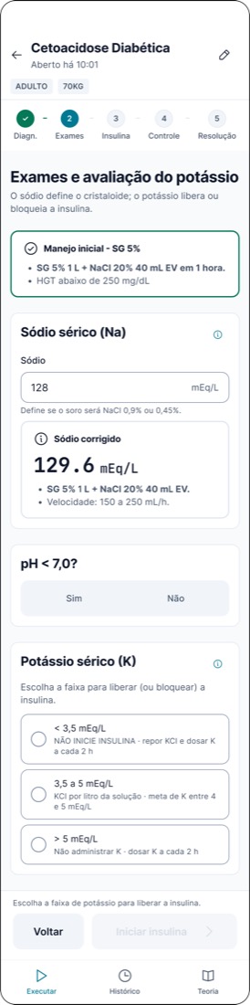 Exames com sódio baixo (40 mL)