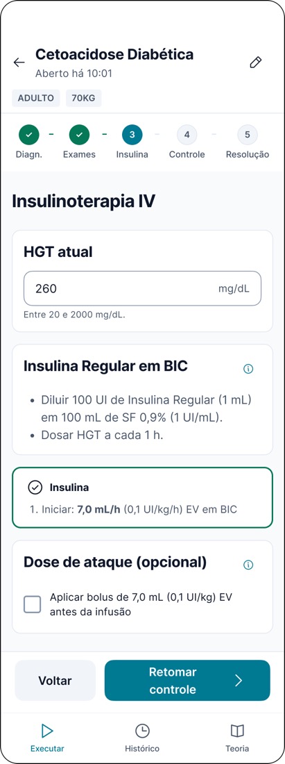 Infusão em andamento