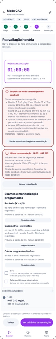 Como estava · edema cerebral