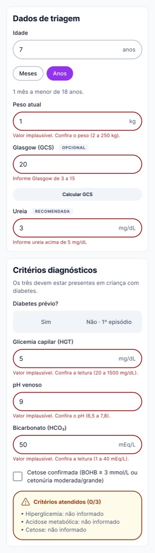 Como ficou · erros