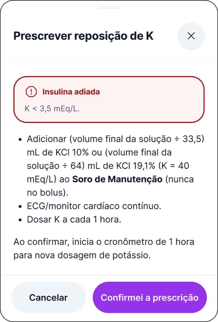 Como ficou · folha de K