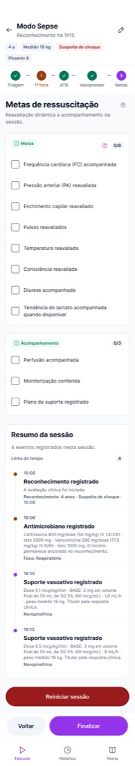 Como estava · Metas
