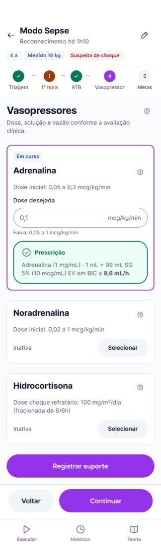Como ficou · Adrenalina em curso